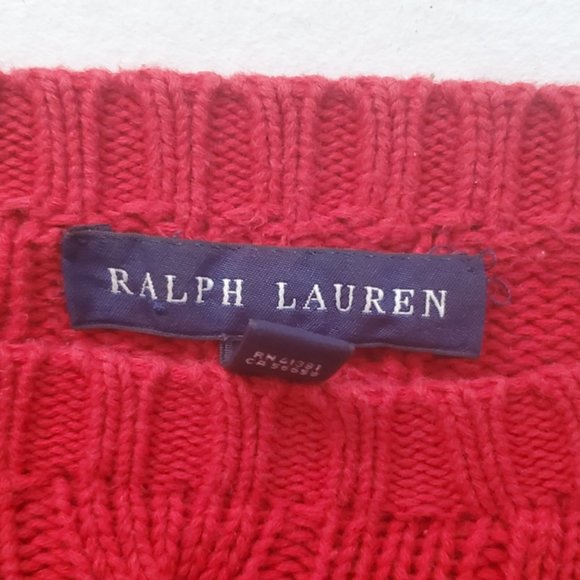 Knit Red Polo pullover - Picture 4 of 4